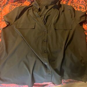 Women’s Black Button-Up Shirt